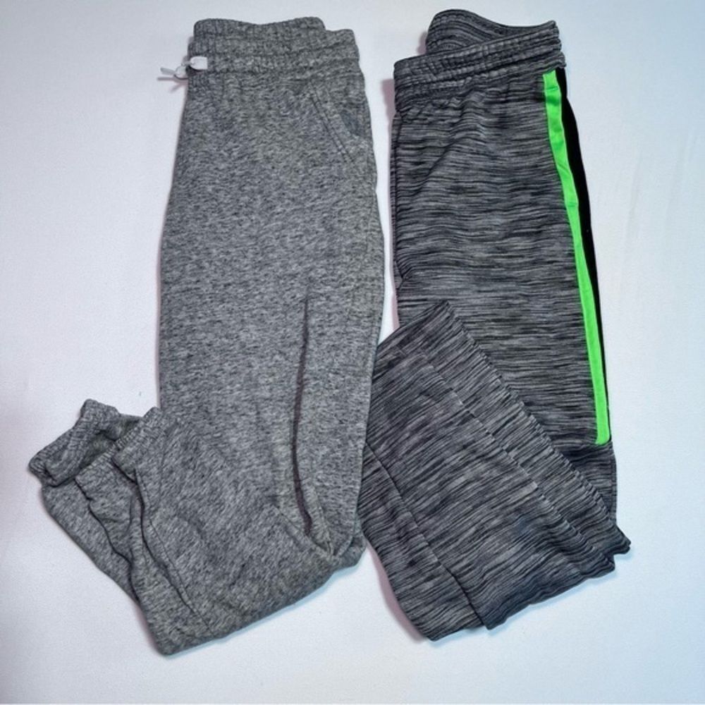 Boys Track Jogger Sweatpants Pants Set Pair of 2 Grey Size Large Lounge Play